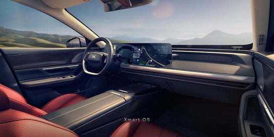 Xpeng P7 Ev 5석 전기 SUV 차, 어두운 색의 실내용과 터보 엔진 타입