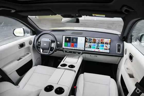 은색 리 션 리 L9 MAX 전기 SUV 7석 AWD 드라이브 다중 색상 옵션